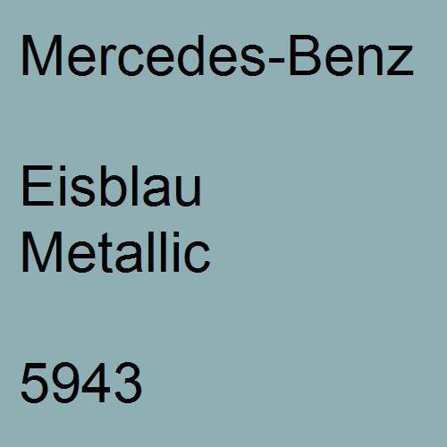 Mercedes-Benz, Eisblau Metallic, 5943.